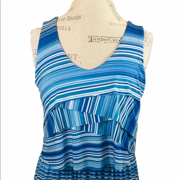 OneWorld Multi Blue Maxi Dress - Picture 2 of 8